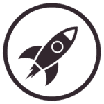 Icon mit Rakete für Koffein