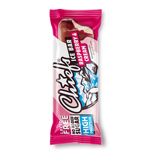 Chiefs Ice Cream Ice Bar Rasperry & Cream mit Schatten