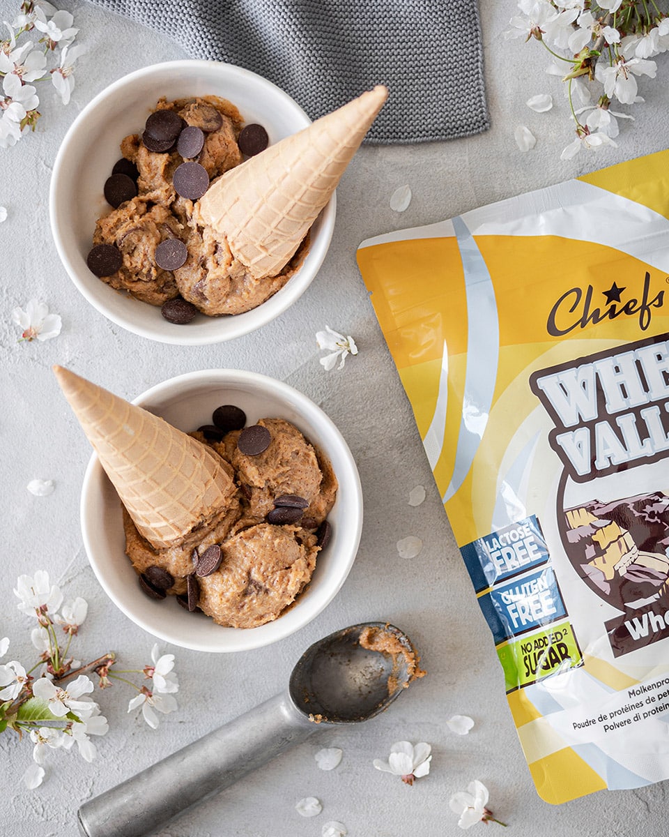 Rezept Cookie Dough mit Whey Protein Pulver Vanilla