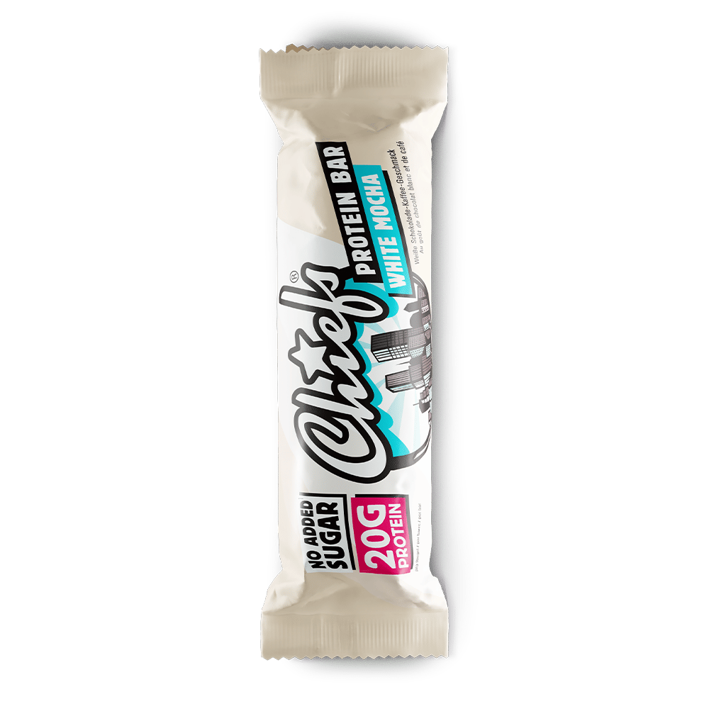 Chiefs Protein Bar White Mocha mit Schatten