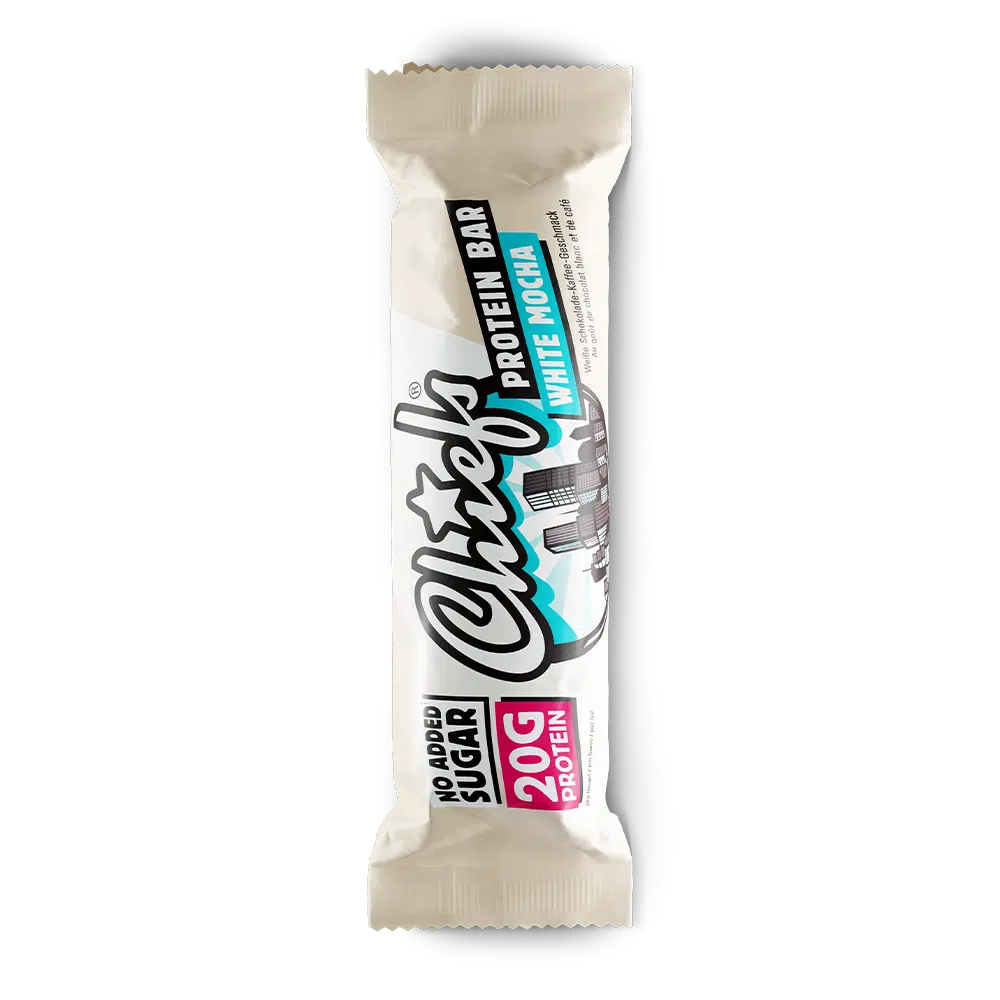 Chiefs Protein Bar White Mocha mit Schatten