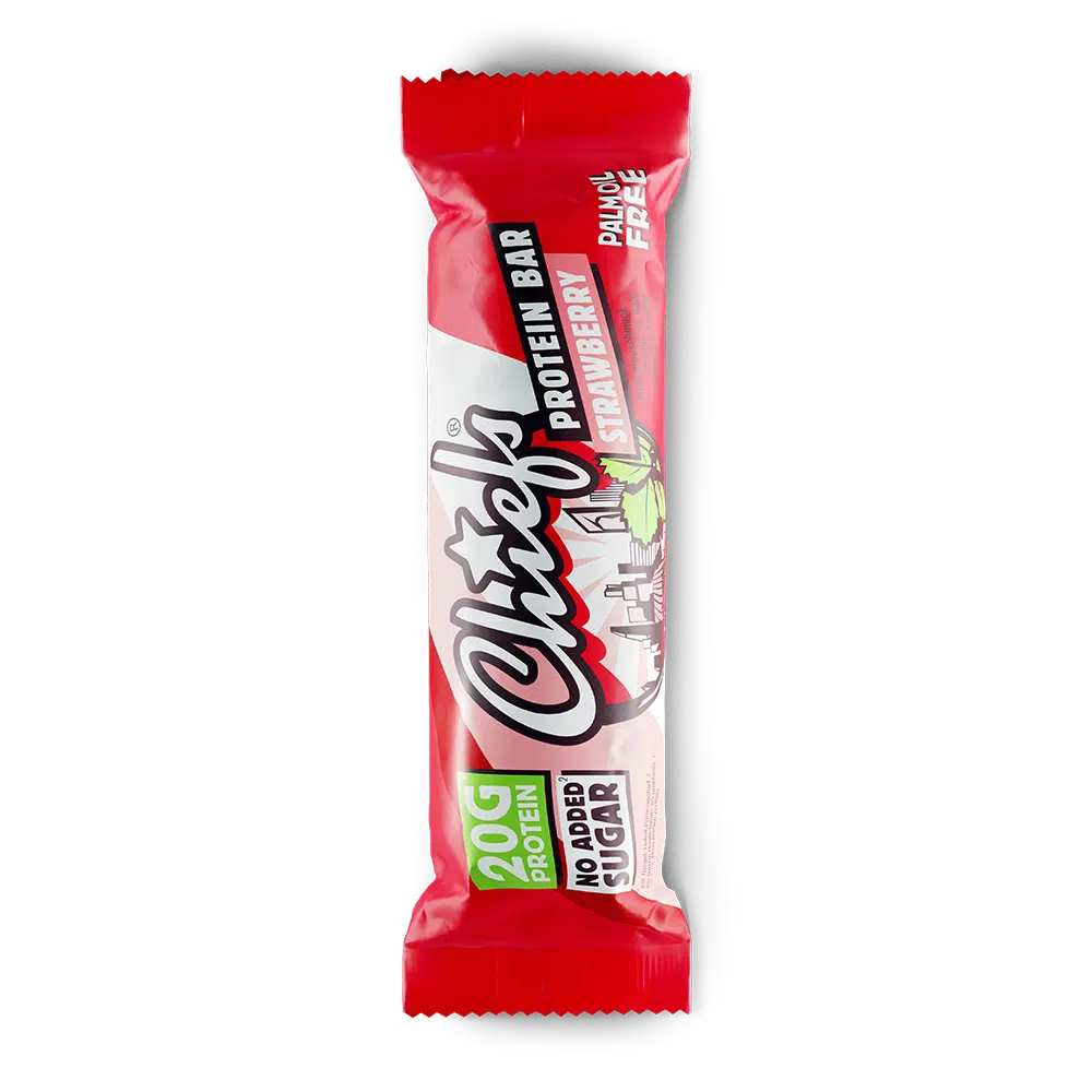 Chiefs Protein Bar Strawberry mit Schatten