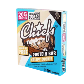 Chiefs Protein Bar Crispy Cookie Trio