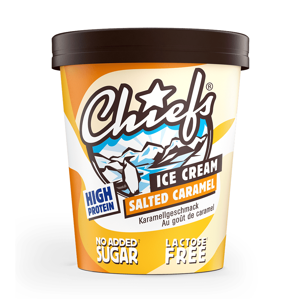 Chiefs Ice Cream Salted Caramel Cup 500 ml mit Schatten