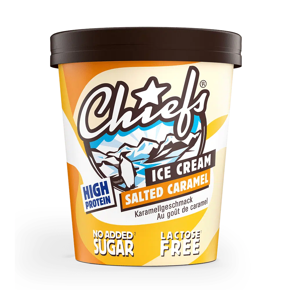 Chiefs Ice Cream Salted Caramel Cup 500 ml mit Schatten