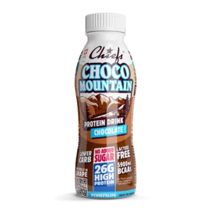 Chiefs Milk Protein Drink Choco Mountain Frontansicht mit Schatten
