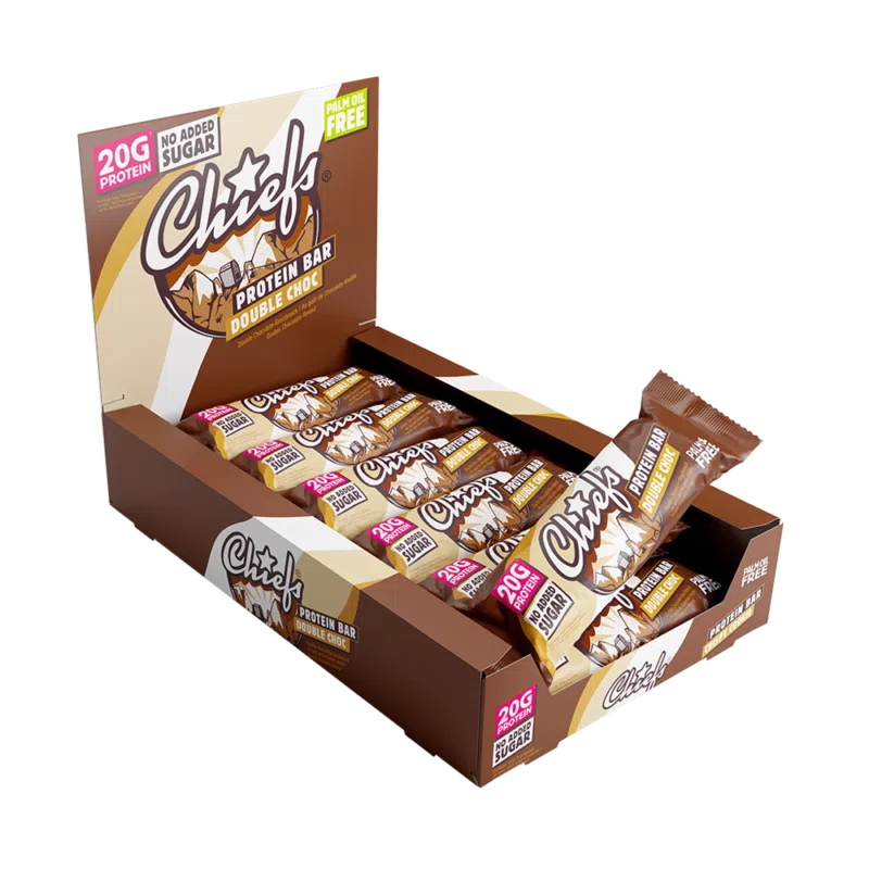 Chiefs Protein Bar Double Choc Tray