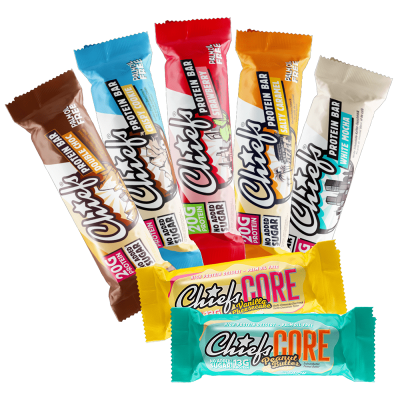 Probierpaket Chiefs Protein Bars 7 Sorten