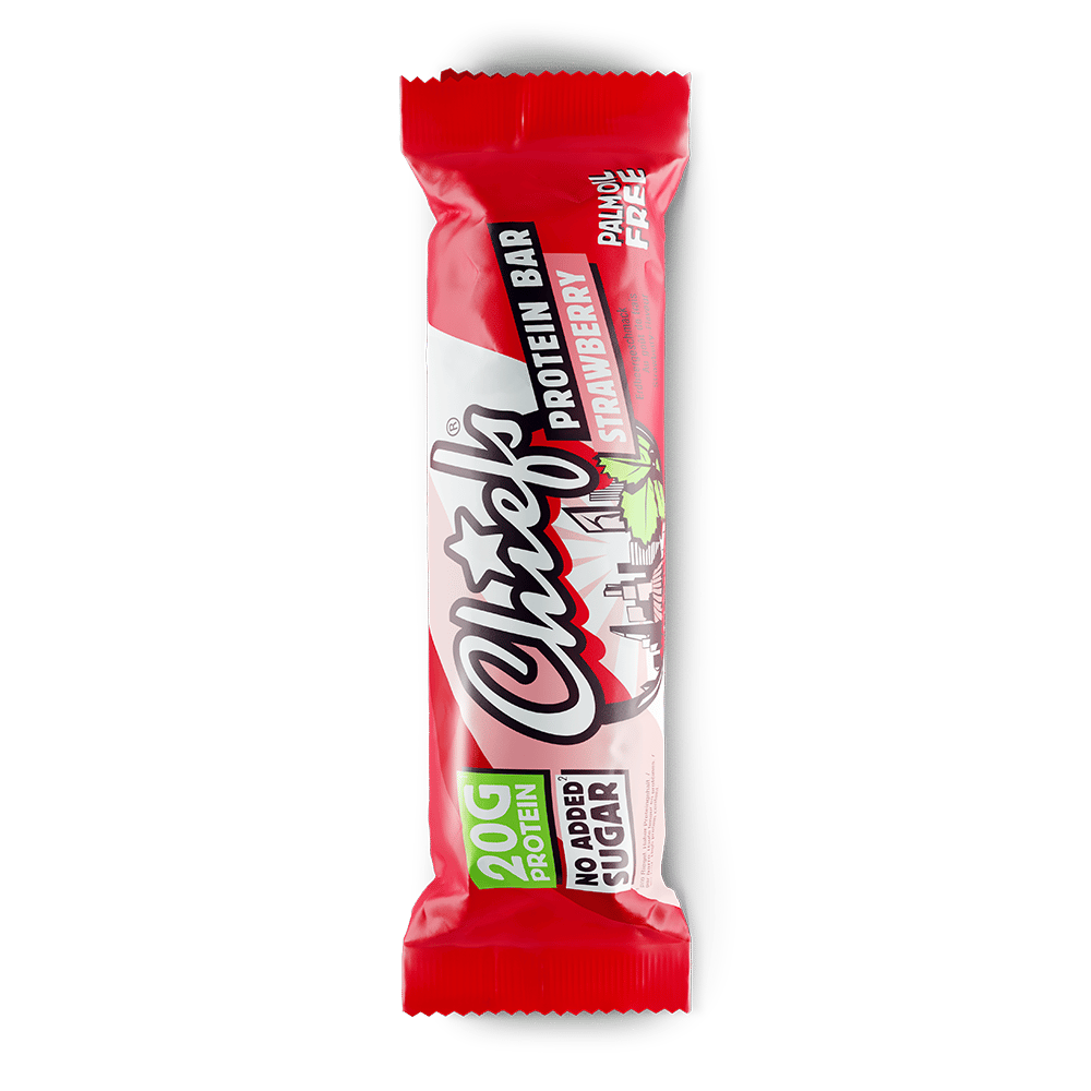 Chiefs Protein Bar Strawberry with shadow