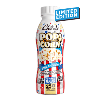 Chiefs Milk Protein Drink Caramel Popcorn Limited Edition front view