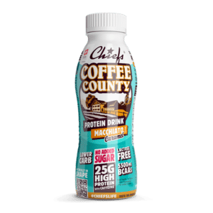 Chiefs Milk Protein Drink Coffee County front view with shadow