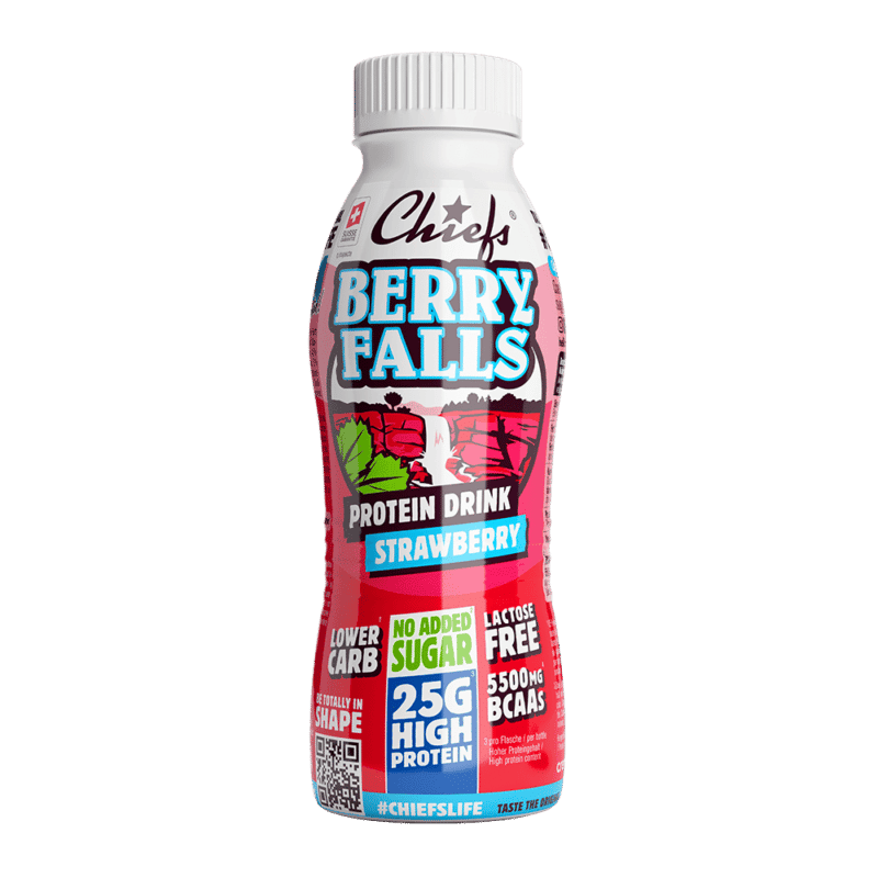 Chiefs Milk Protein Drink Berry Falls front view