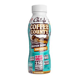 Chiefs Milk Protein Drink Coffee County front view