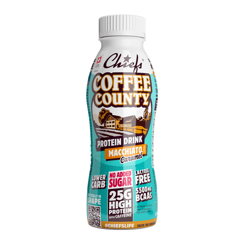 Chiefs Milk Protein Drink Coffee County front view