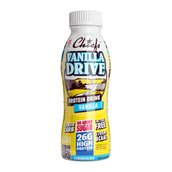 Chiefs Milk Protein Drink Vanilla Drive front view