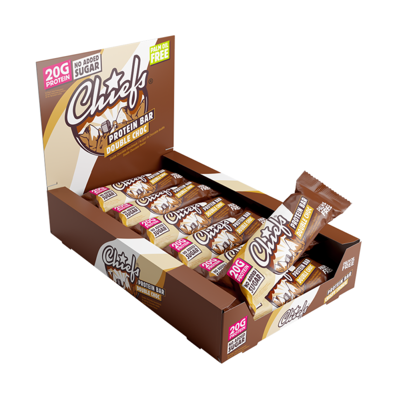 Chiefs Protein Bar Double Choc Tray