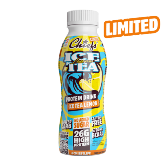 Chiefs Milk Protein Drink Lemon Ice Tea front view