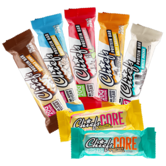 Chiefs Protein Bars tasting pack with 7 varieties