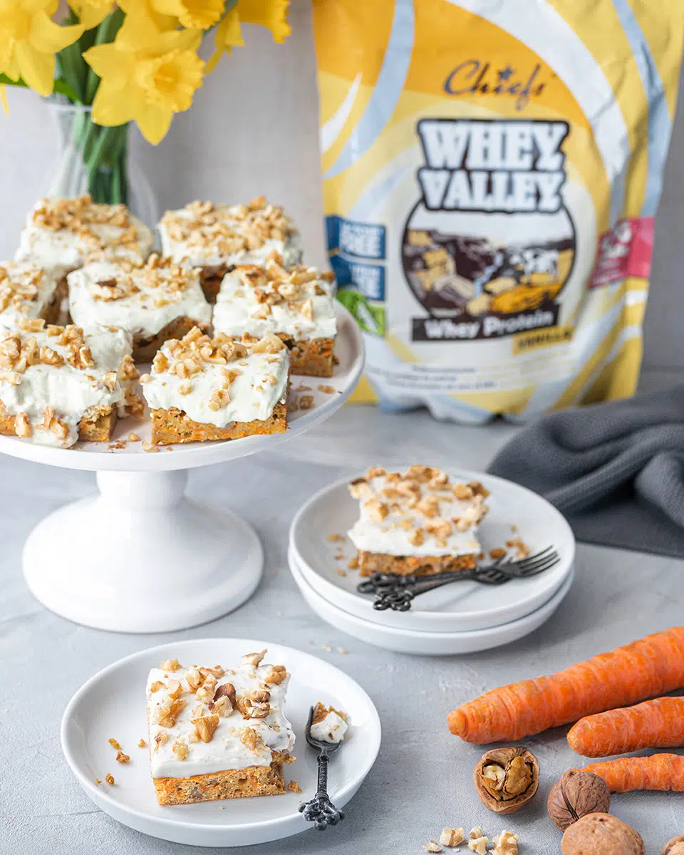 Recette Bars de carottes avec poudre de protéines Whey Vanilla