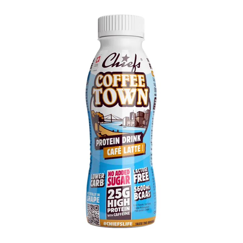 Chiefs Milk Protein Drink Coffee Town vue de face