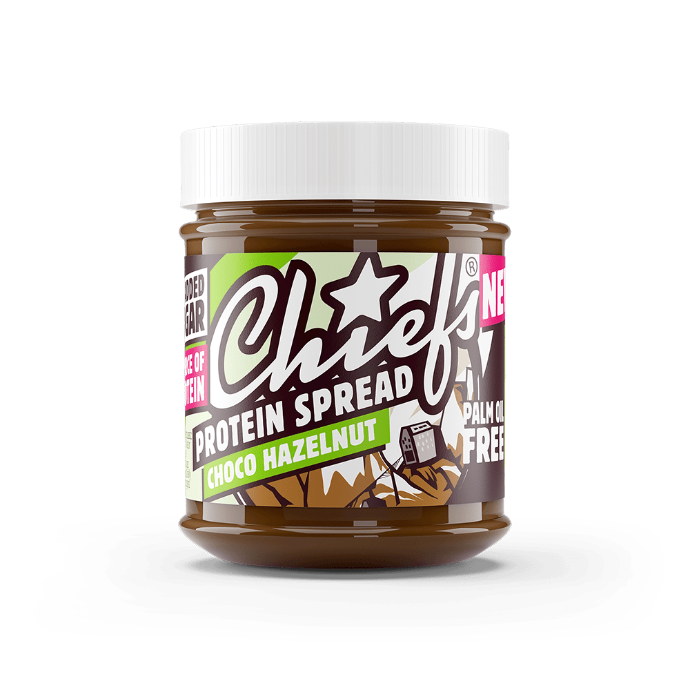 Chiefs Protein Spread Choco Hazelnut vue de face avec ombre