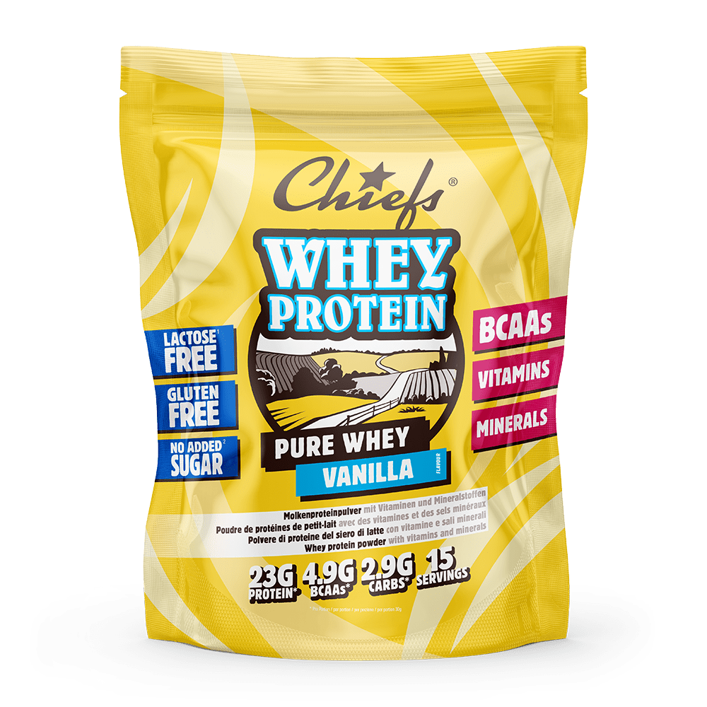 Chiefs Protein Powder Whey Vanilla 450 g avec ombre