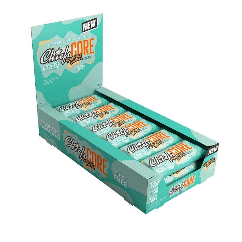 Chiefs Protein Core Bar Peanut Butter Tray