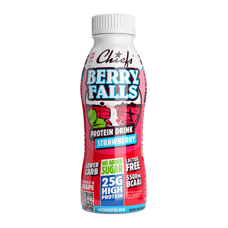 Chiefs Milk Protein Drink Berry Falls vista frontale