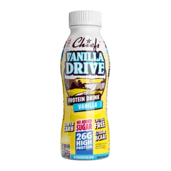 Chiefs Milk Protein Drink Vanilla Drive vista frontale